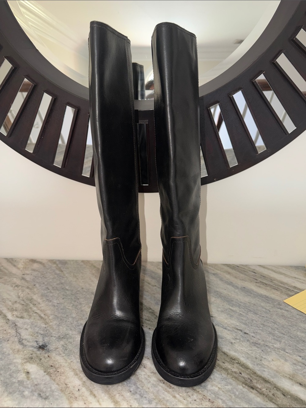Zara Black Leather Boots